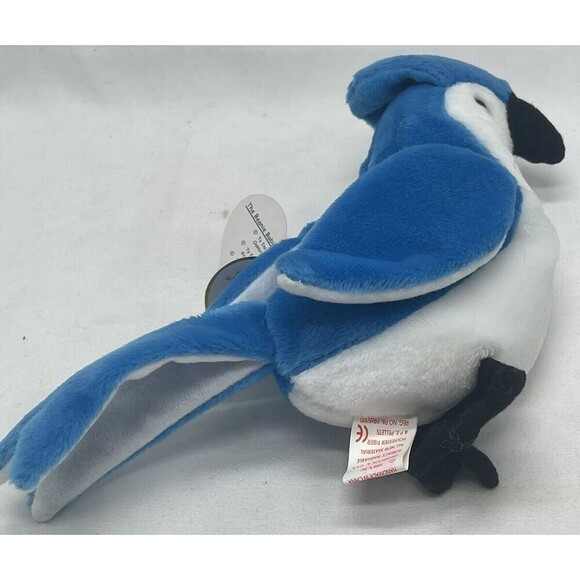 1997/1998 RARE Ty Rocket The Blue Jay Beanie Baby - Picture 6 of 12